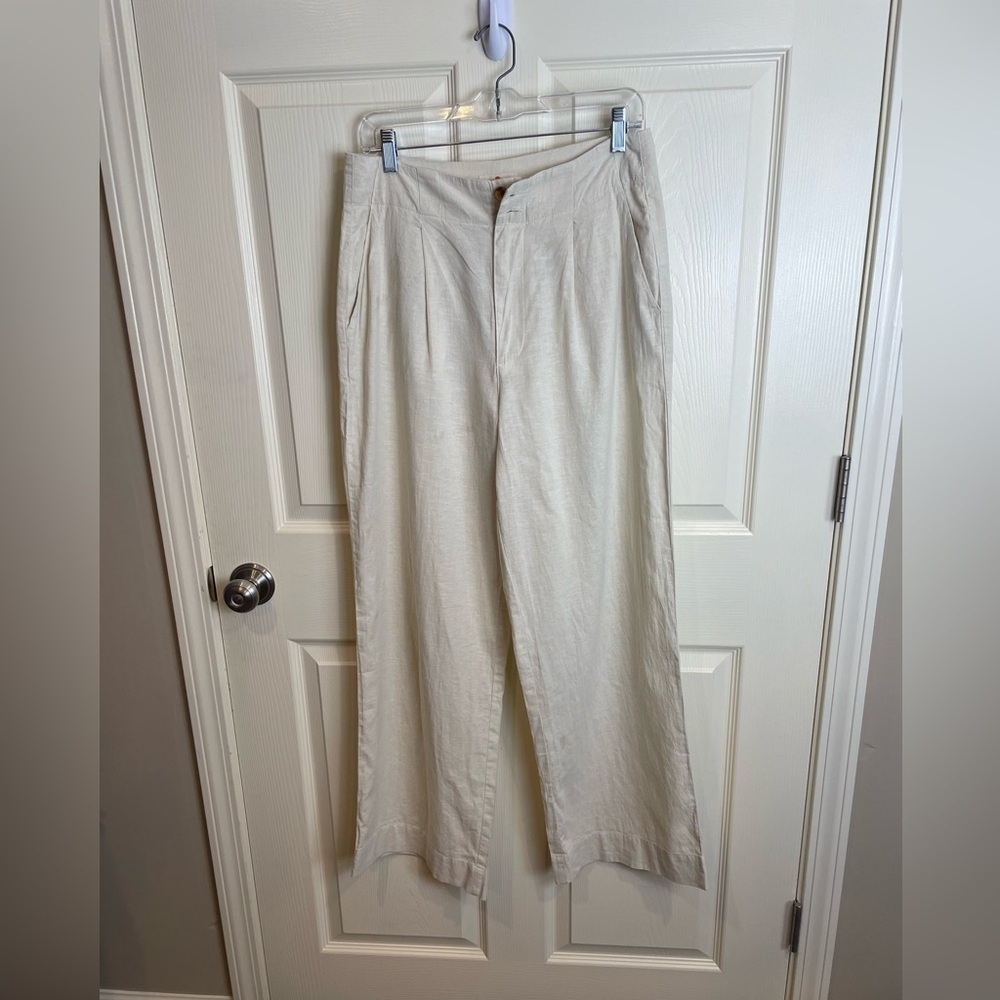 Marine Layer Hemp and Tencel Wide Leg trouser Pants